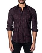 Men's Semi-fitted Plaid-print Sport