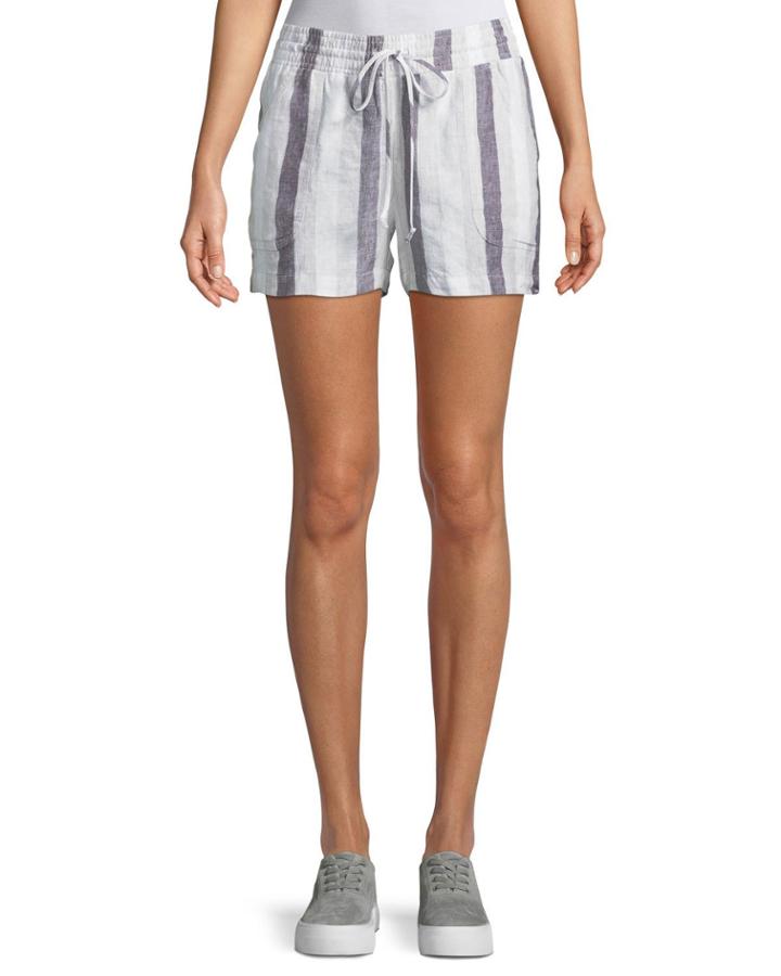 Striped Linen Drawstring