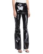 Brent High-waist Pleather Bell-bottom Pants