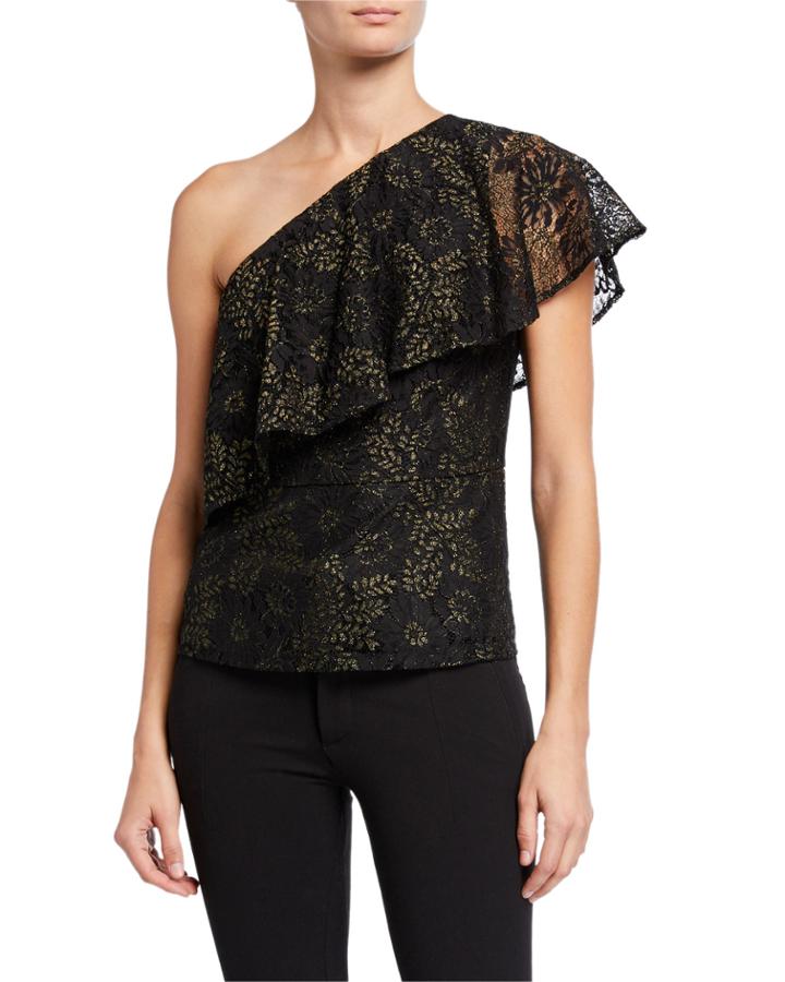 Ruffle One-shoulder