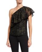Ruffle One-shoulder