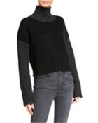 Colorblocked Turtleneck Cashmere