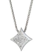 14k White Gold Diamond Little Big Vegas Necklace