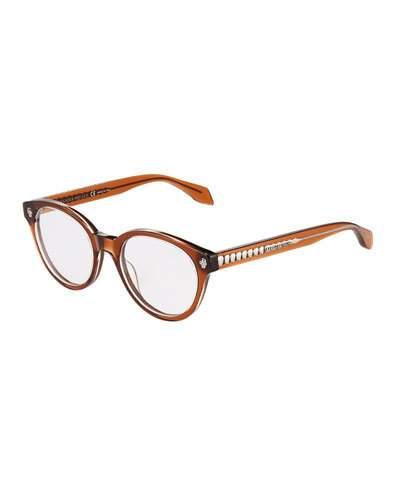 Round Opaque Acetate Optical Glasses