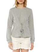 Isabella Long-sleeve Corset Top