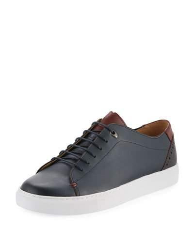 Tudor Men's Leather Low-top