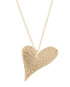 Hammered Sweetheart Pendant Necklace
