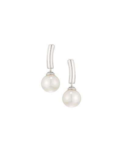 10mm Pearl Bar Drop Earrings