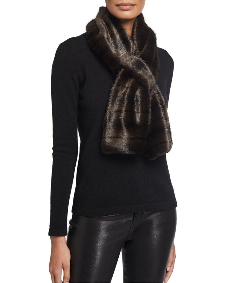 Faux Mink Pull-through