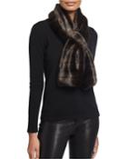 Faux Mink Pull-through