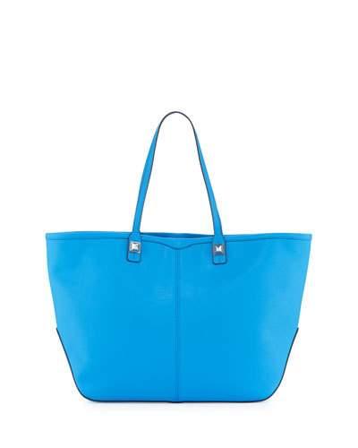 Everywhere Leather Tote Bag, Bright Royal