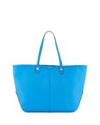 Everywhere Leather Tote Bag, Bright Royal