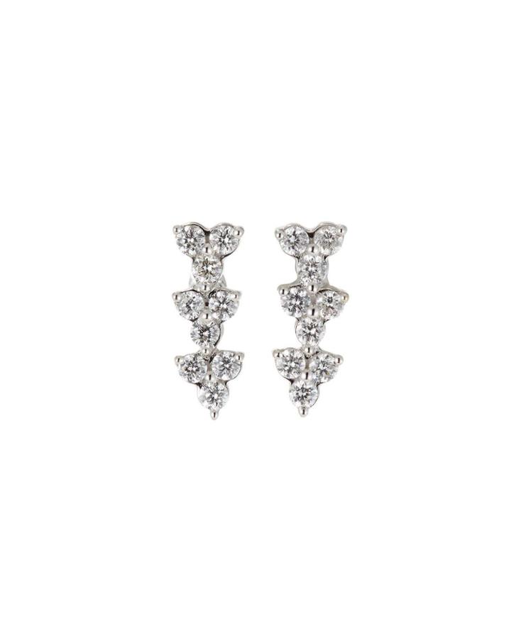 18k White Gold Diamond Stacked