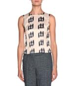 Slvls Printed Bow Tie Back B