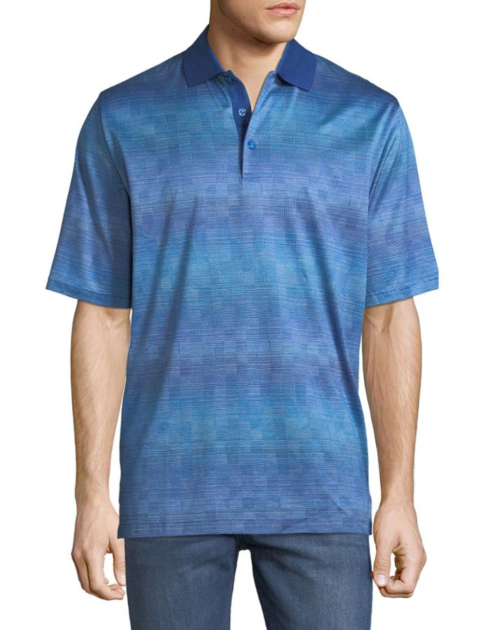 Mercerized-knit Polo