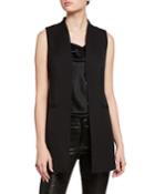 Contrast Topstitched Vest