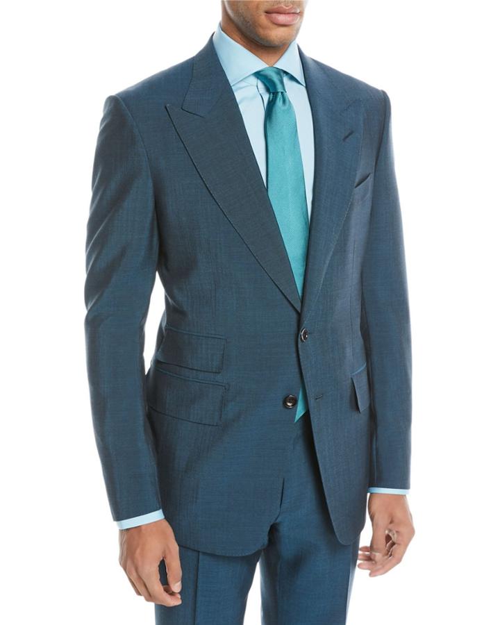 Textured Wool-blend Two-piece