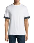 Men's Block-sleeve Cotton T-shirt