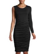 One-sleeve Side-ruched
