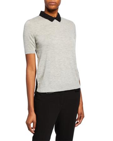Cashmere Peter-pan Collar