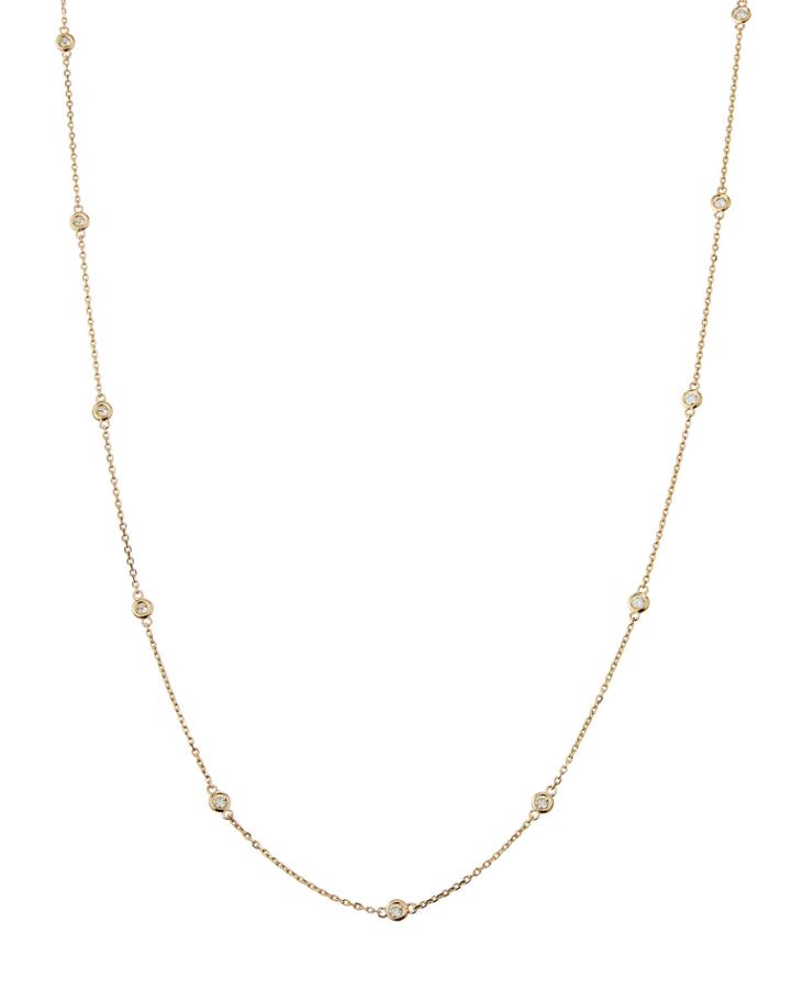 14k Yellow Gold Diamond By-the-yard Necklace
