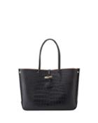 Roseau Croc-embossed