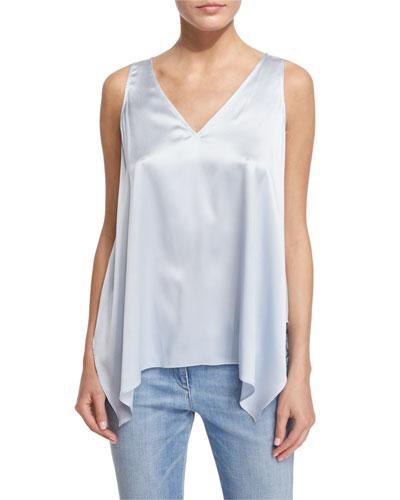 V-neck Handkerchief-hem Camisole