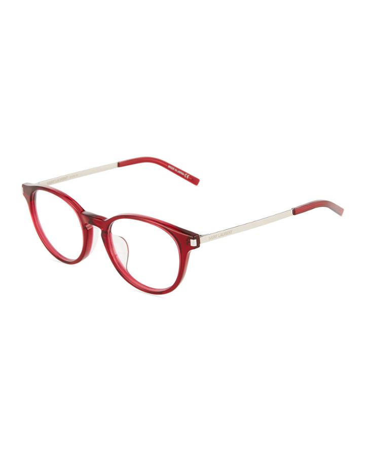 Round Acetate/metal Optical Glasses