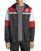 Men's Archive Logo Wind-resistant Jacket, Red