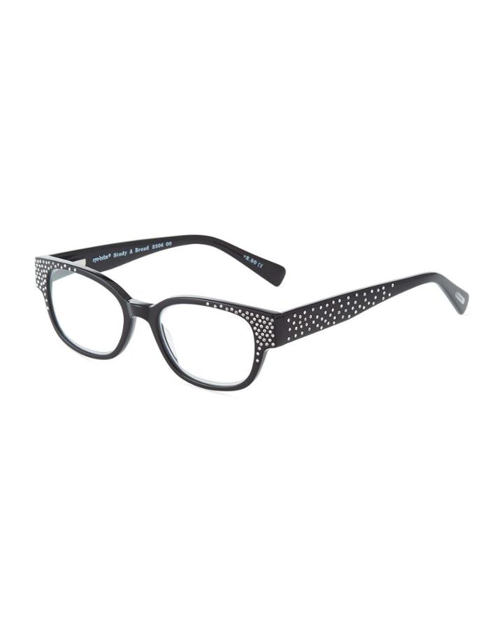 Study Abroad Square Acetate Reading Glasses, +2.5