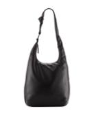 Large Hobo Buckle Bag, Black