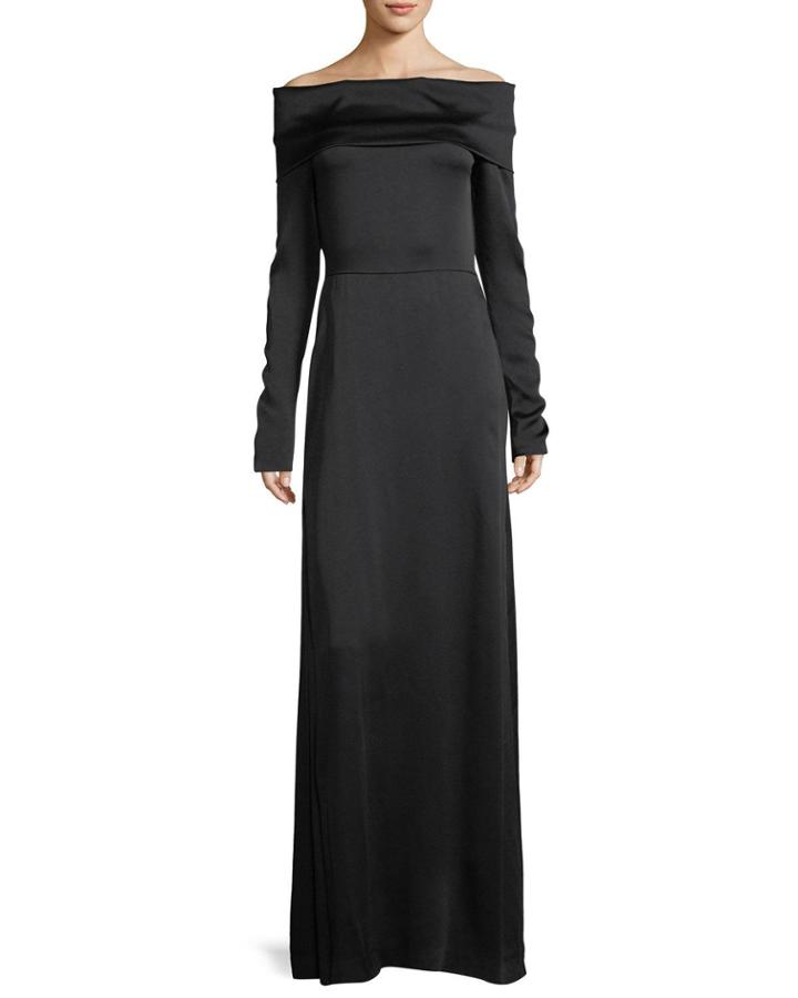 Off-the-shoulder Long-sleeve Elegant