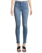 Maria High-rise Skinny Jeans With Snake-print Panels