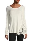 Crochet Long-sleeve Pullover