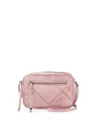 Abana Quilted Leather Crossbody Bag, Rose