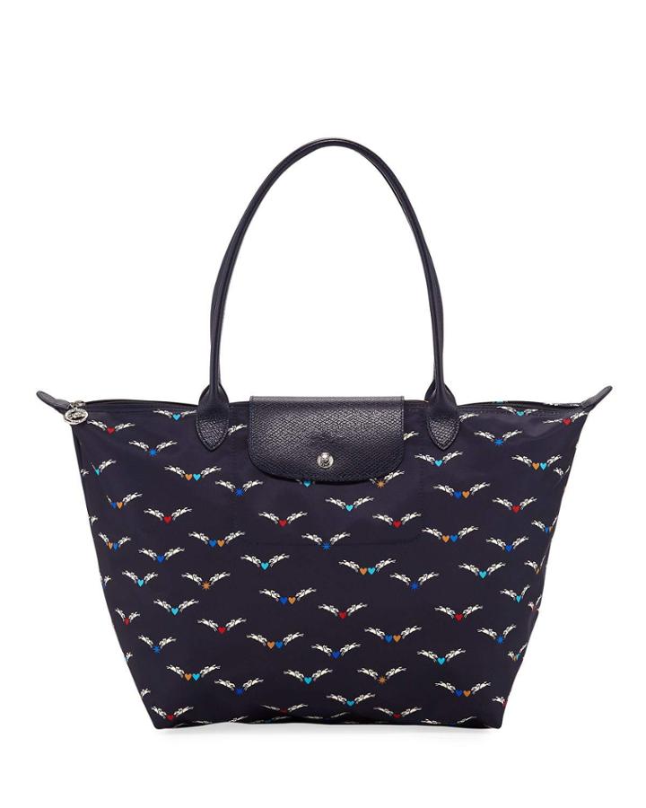 Le Pliage Chevaux Ailes Shoulder Tote Bag