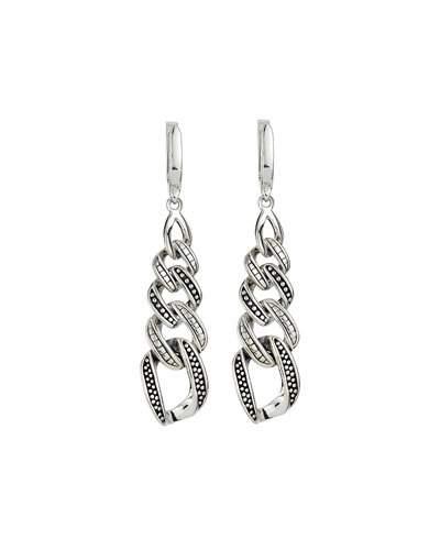 Chain Link Caviar&trade; Earrings