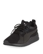 Men's Pacer Next Cage Knit Sneakers, Black