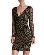 Erica V-neck Brocade