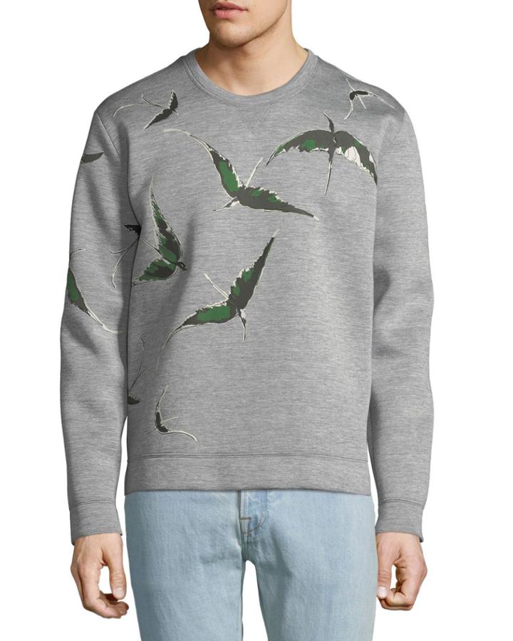 Men's Bird Graphic Crewneck