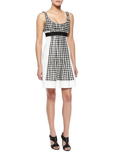 Daisy Empire-waist Gingham Dress