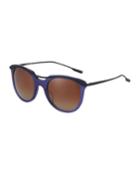 Elkins Round Transparent Acetate/metal