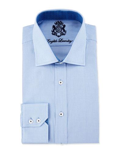 Mini-check Long-sleeve Dress