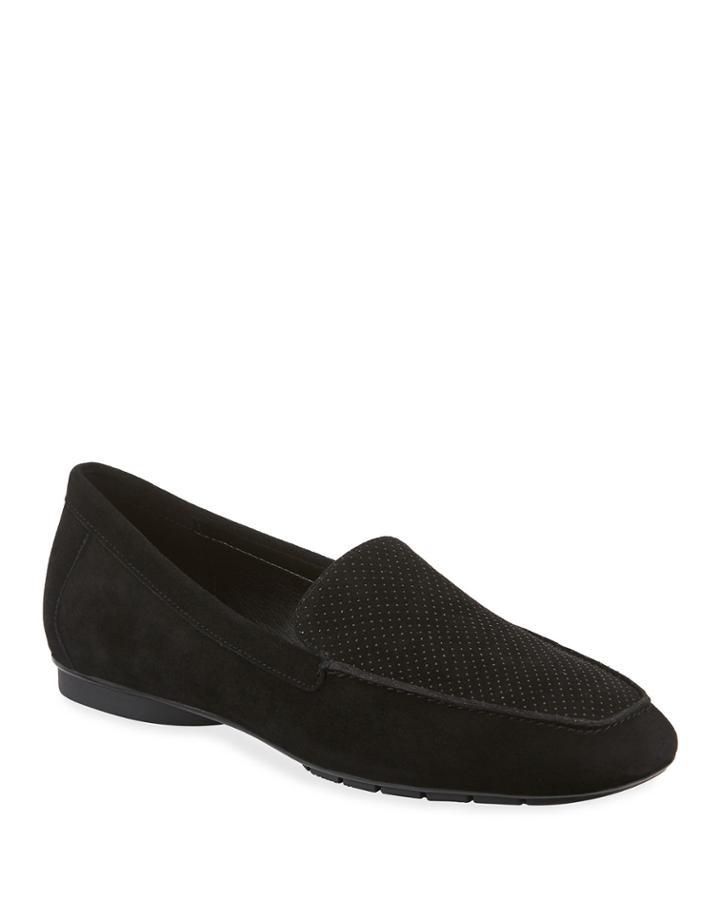 Donitaks Perforated Suede Slip-on