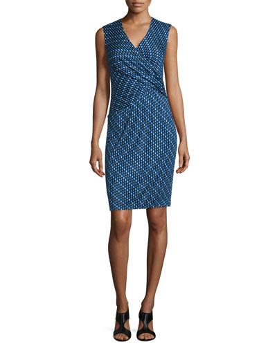 Leora Silk Diagonal Dots