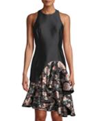Cleo Floral-ruffle Trimmed