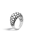 Dot Silver Dome Ring,