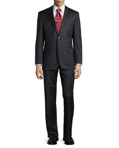 Classic-fit Pasolini/movie Solid Wool Two-piece Suit, Dark Gray