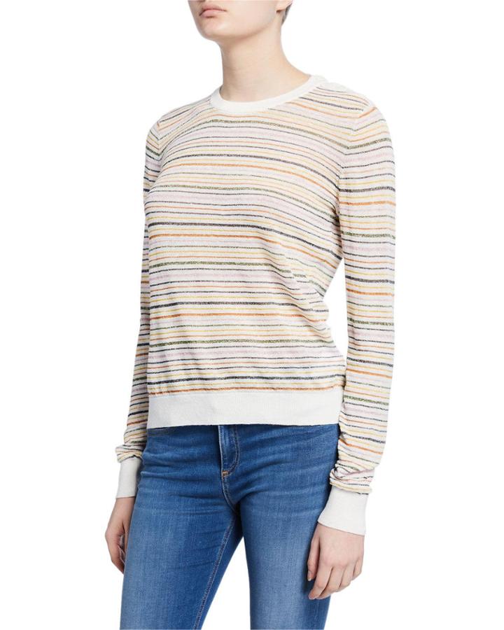 Ade Striped Linen Pullover