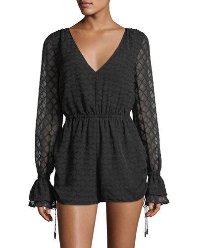 Lace V-neck Romper